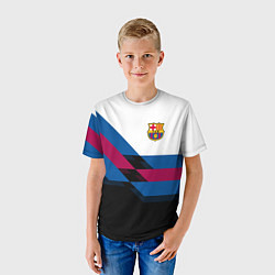 Футболка детская Barcelona FC: Black style, цвет: 3D-принт — фото 2