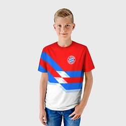 Футболка детская Bayern FC: White style, цвет: 3D-принт — фото 2