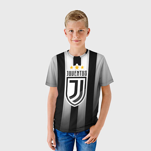 Детская футболка Juventus FC: New logo / 3D-принт – фото 3