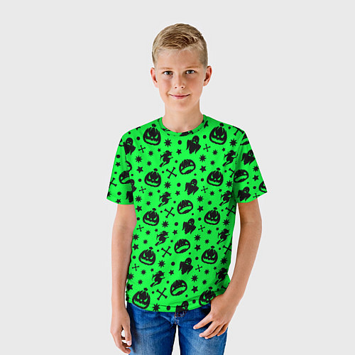 Детская футболка Хэллоуин кислота / 3D-принт – фото 3