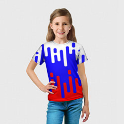 Футболка детская Русский триколор, цвет: 3D-принт — фото 2