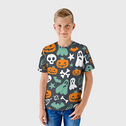 Детская футболка Halloween Monsters / 3D-принт – фото 3