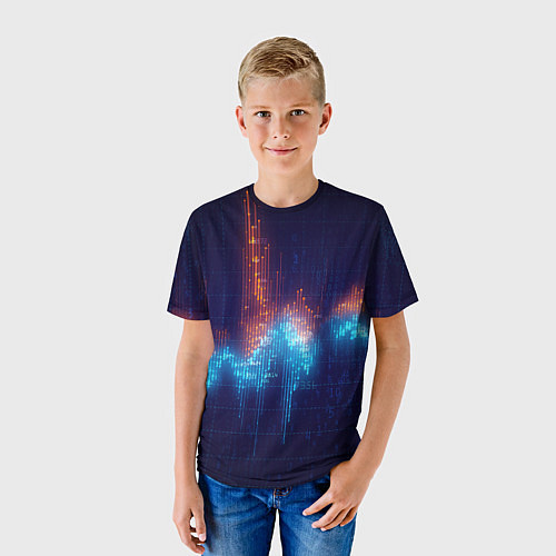 Детская футболка Компьютерный код / 3D-принт – фото 3