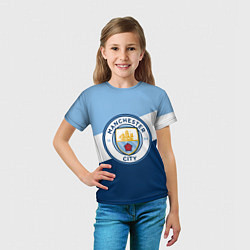 Футболка детская FC Manchester City: Colors, цвет: 3D-принт — фото 2