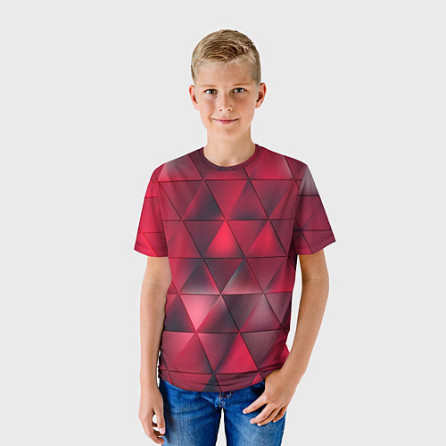 Детская футболка Dark Red / 3D-принт – фото 3