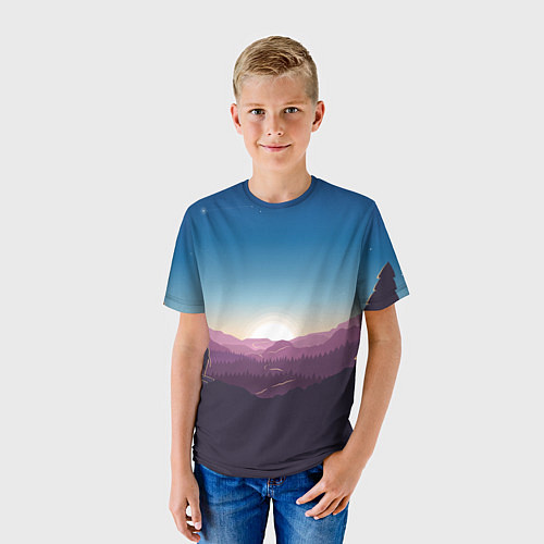 Детская футболка Дивный Рассвет / 3D-принт – фото 3