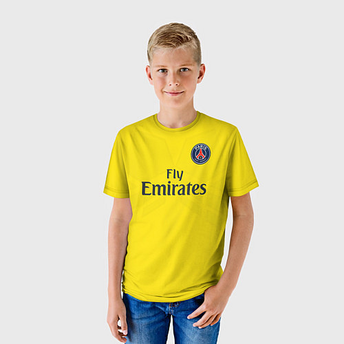 Детская футболка PSG FC: Neymar Away 17/18 / 3D-принт – фото 3