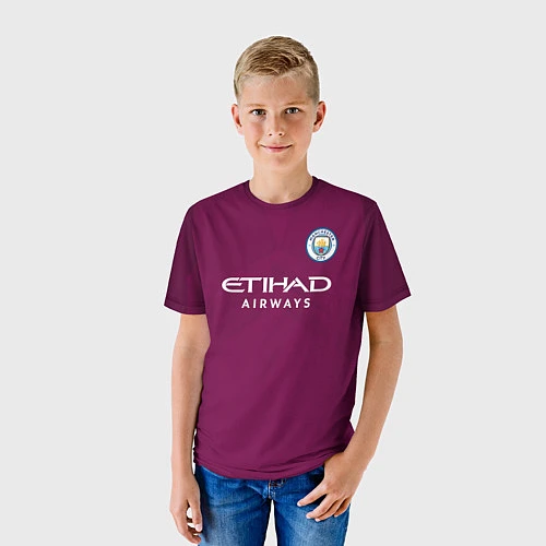 Детская футболка Man City FC: Sterling Away 17/18 / 3D-принт – фото 3