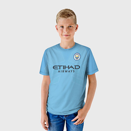 Детская футболка Man City FC: Sterling Home 17/18 / 3D-принт – фото 3