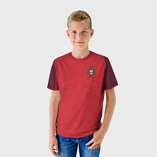Детская футболка Сборная Португалии: ЧМ-2018 / 3D-принт – фото 3