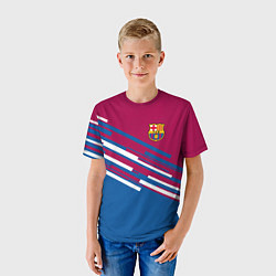 Футболка детская Barcelona FC: Sport Line 2018, цвет: 3D-принт — фото 2