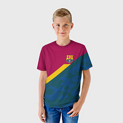 Футболка детская Barcelona FC: Sport Camo 2018, цвет: 3D-принт — фото 2