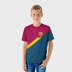Футболка детская Barcelona FC: Sport Camo 2018, цвет: 3D-принт — фото 2