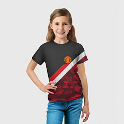 Футболка детская Man UTD FC: Sport Camo, цвет: 3D-принт — фото 2