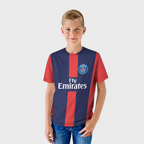 Детская футболка PSG FC: Red 2018 / 3D-принт – фото 3