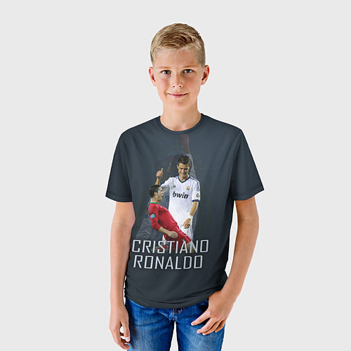 Детская футболка Christiano Ronaldo / 3D-принт – фото 3