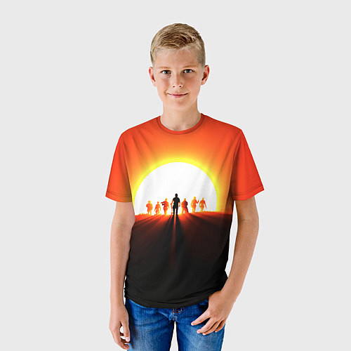 Детская футболка Redemption Sunset / 3D-принт – фото 3