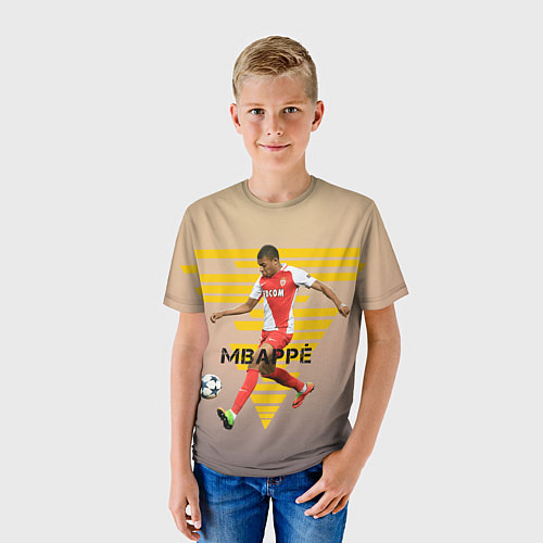 Детская футболка Kylian Mbappe / 3D-принт – фото 3
