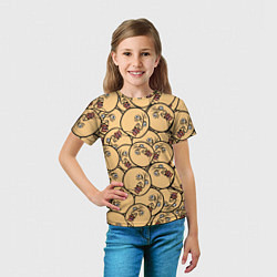 Футболка детская Y U no pattern, цвет: 3D-принт — фото 2