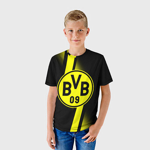 Детская футболка FC Borussia Dortmund: Storm / 3D-принт – фото 3