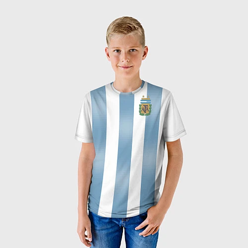 Детская футболка Сборная Аргентины: ЧМ-2018 / 3D-принт – фото 3