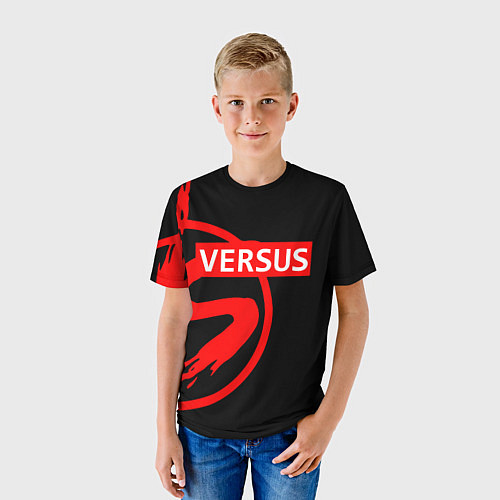 Детская футболка Versus Battle: Red / 3D-принт – фото 3