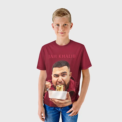 Детская футболка Jah Khalib: Eat Wok / 3D-принт – фото 3