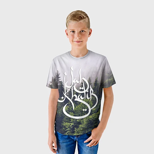 Детская футболка Jah Khalib: Green Forest / 3D-принт – фото 3