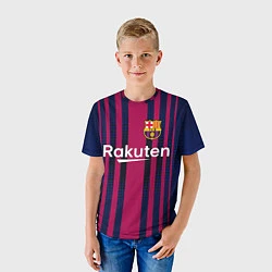 Футболка детская FC Barcelona: Rakuten, цвет: 3D-принт — фото 2