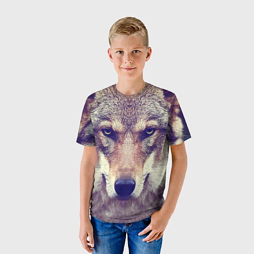 Детская футболка Angry Wolf / 3D-принт – фото 3