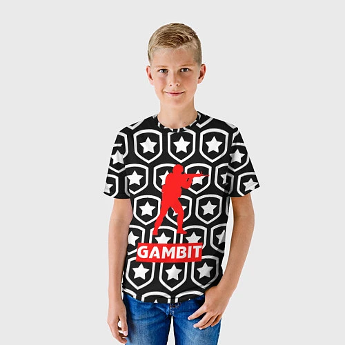 Детская футболка CS:GO Gambit / 3D-принт – фото 3