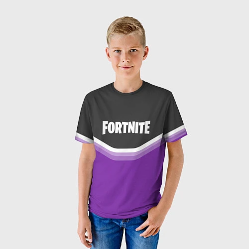 Детская футболка Fortnite Violet / 3D-принт – фото 3