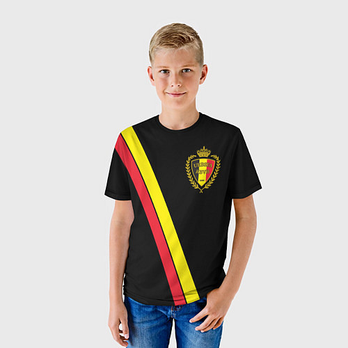 Детская футболка Сборная Бельгии / 3D-принт – фото 3