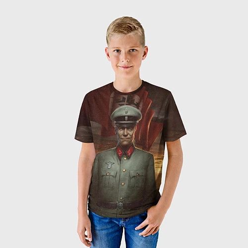 Детская футболка Wolfenstein: Wilhelm Strasse / 3D-принт – фото 3