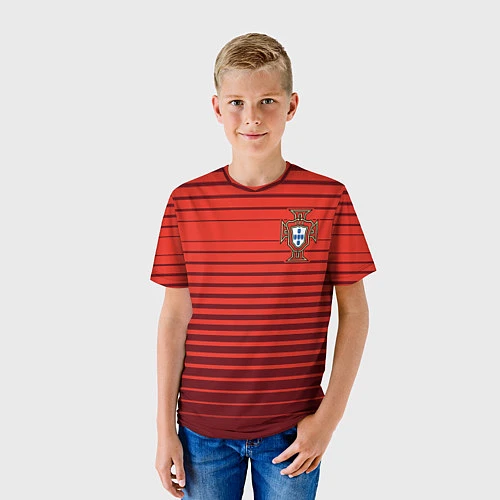 Детская футболка Сборная Португалии / 3D-принт – фото 3