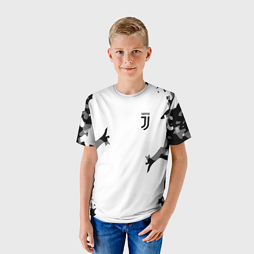 Детская футболка FC Juventus: White Original / 3D-принт – фото 3