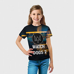Футболка детская Watch Dogs 2: Tech Scheme, цвет: 3D-принт — фото 2