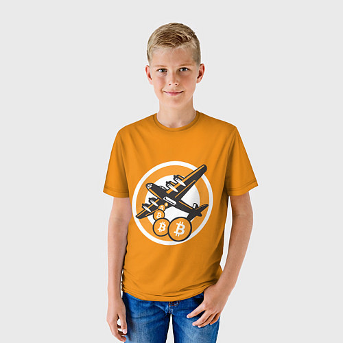 Детская футболка Bitcoin Air / 3D-принт – фото 3