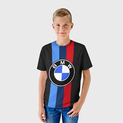 Детская футболка BMW SPORT / 3D-принт – фото 3