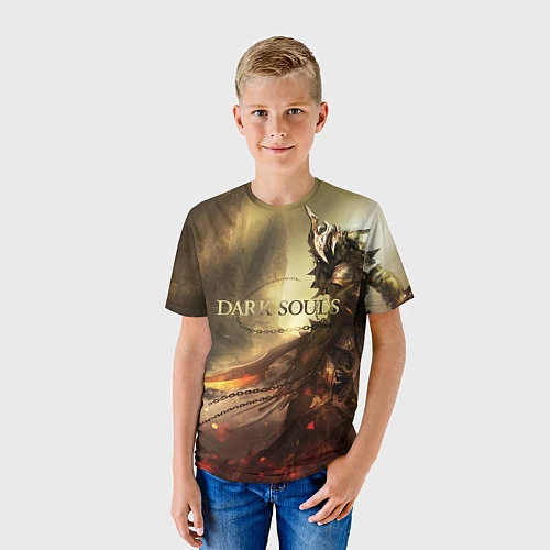 Детская футболка Dark Souls: Dark Knight / 3D-принт – фото 3