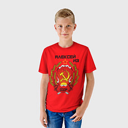 Футболка детская Алексей из СССР, цвет: 3D-принт — фото 2