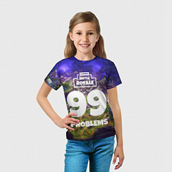 Футболка детская Fortnite: 99 Problems, цвет: 3D-принт — фото 2