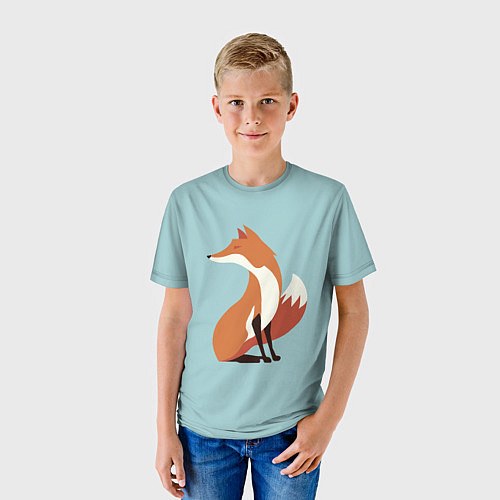 Детская футболка Minimal Fox / 3D-принт – фото 3