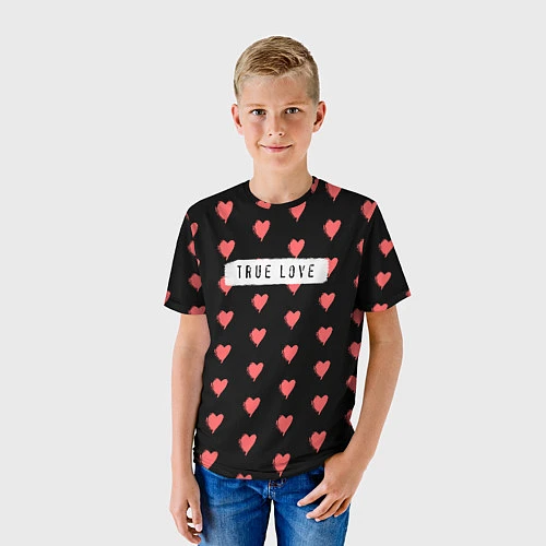 Детская футболка True Love / 3D-принт – фото 3