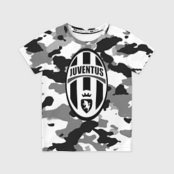 Футболка детская FC Juventus: Camouflage, цвет: 3D-принт