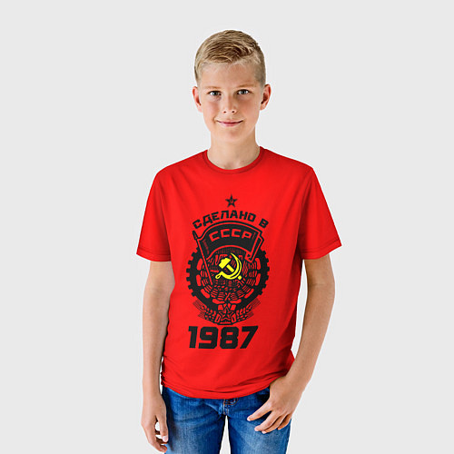 Детская футболка Сделано в СССР 1987 / 3D-принт – фото 3
