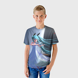 Футболка детская Vocaloid, цвет: 3D-принт — фото 2
