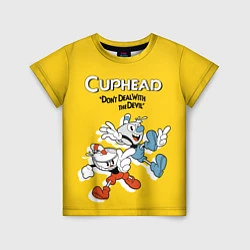 Футболка детская Cuphead: Don't deal with the Devil, цвет: 3D-принт