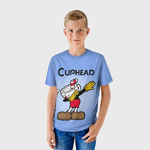Детская футболка Cuphead Dab / 3D-принт – фото 3