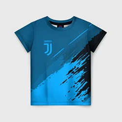 Футболка детская FC Juventus: Blue Original, цвет: 3D-принт